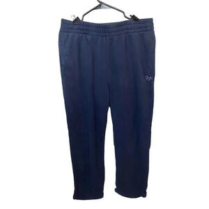 RYU Men's Navy Blue Sweatpants Size M Elastic Waistband Side Pockets 1710 JC